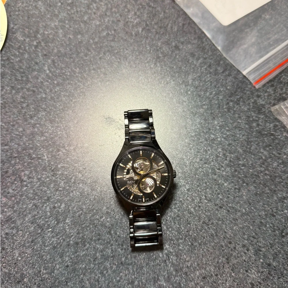 RADO True Round Automatic Open Heart Bracelet Watch, 40mm